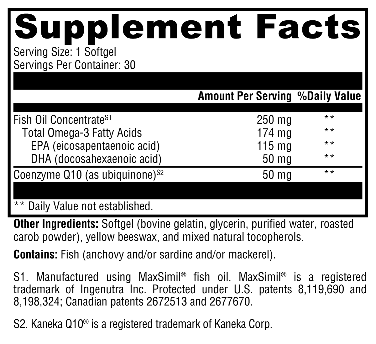 CoQmax™ Omega 50 mg