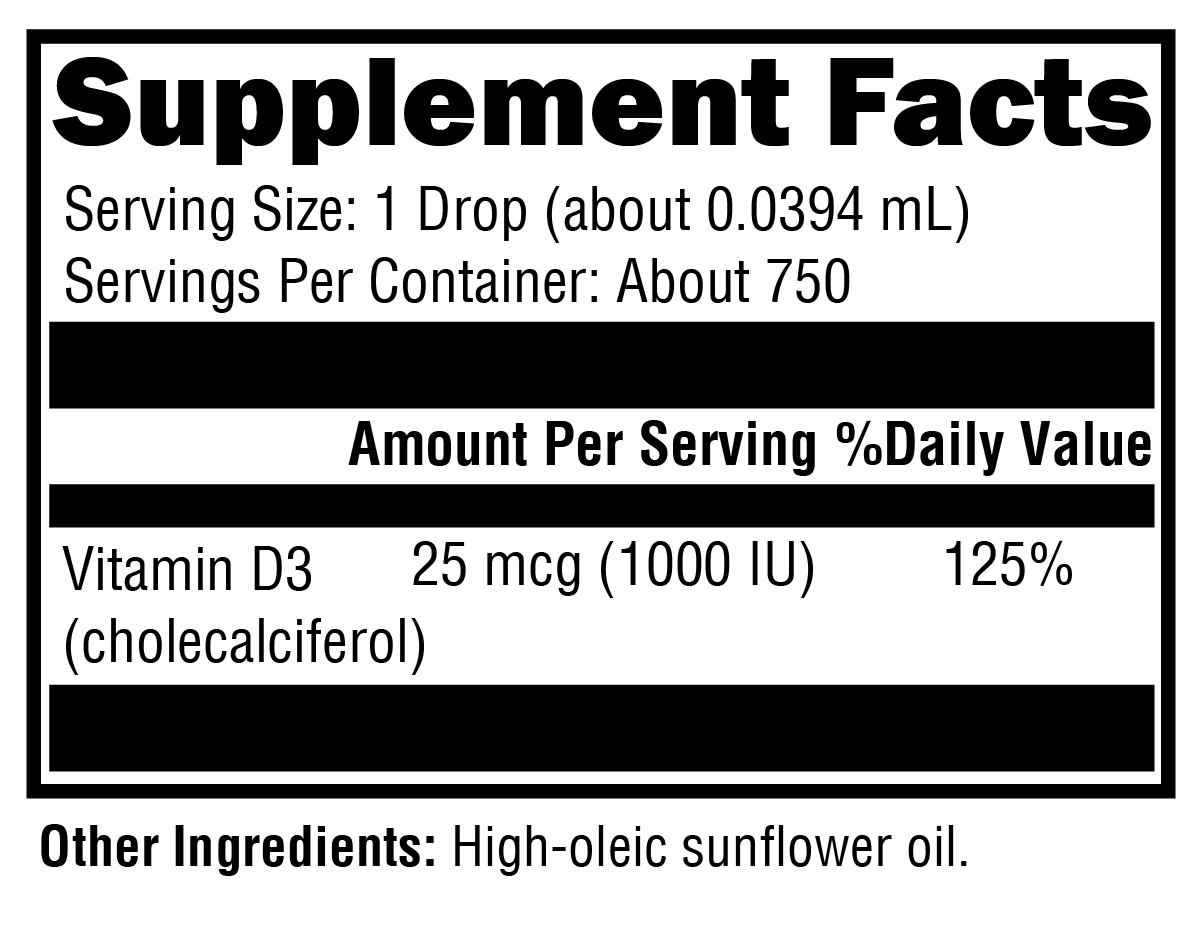 D3 Liquid 1 fl oz