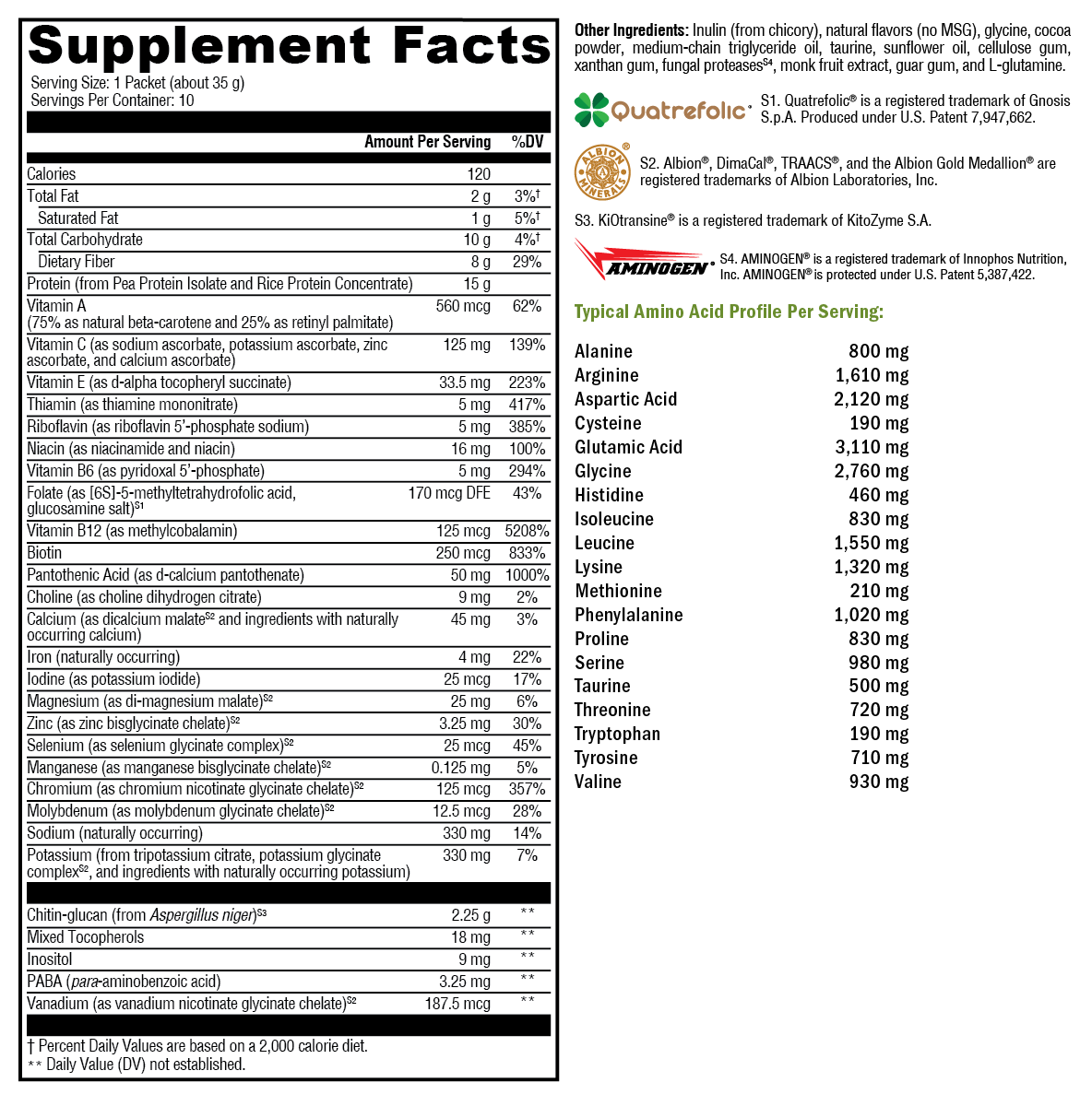 FIT Food® Lean Complete Dutch Chocolate Sugar- & Stevia-Free 10 Servings