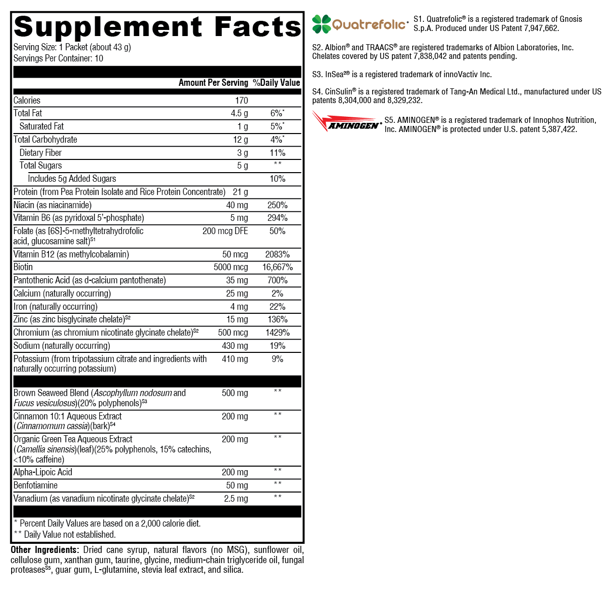 OptiMetaboliX™ 2:1 Vanilla Delight 10 Servings