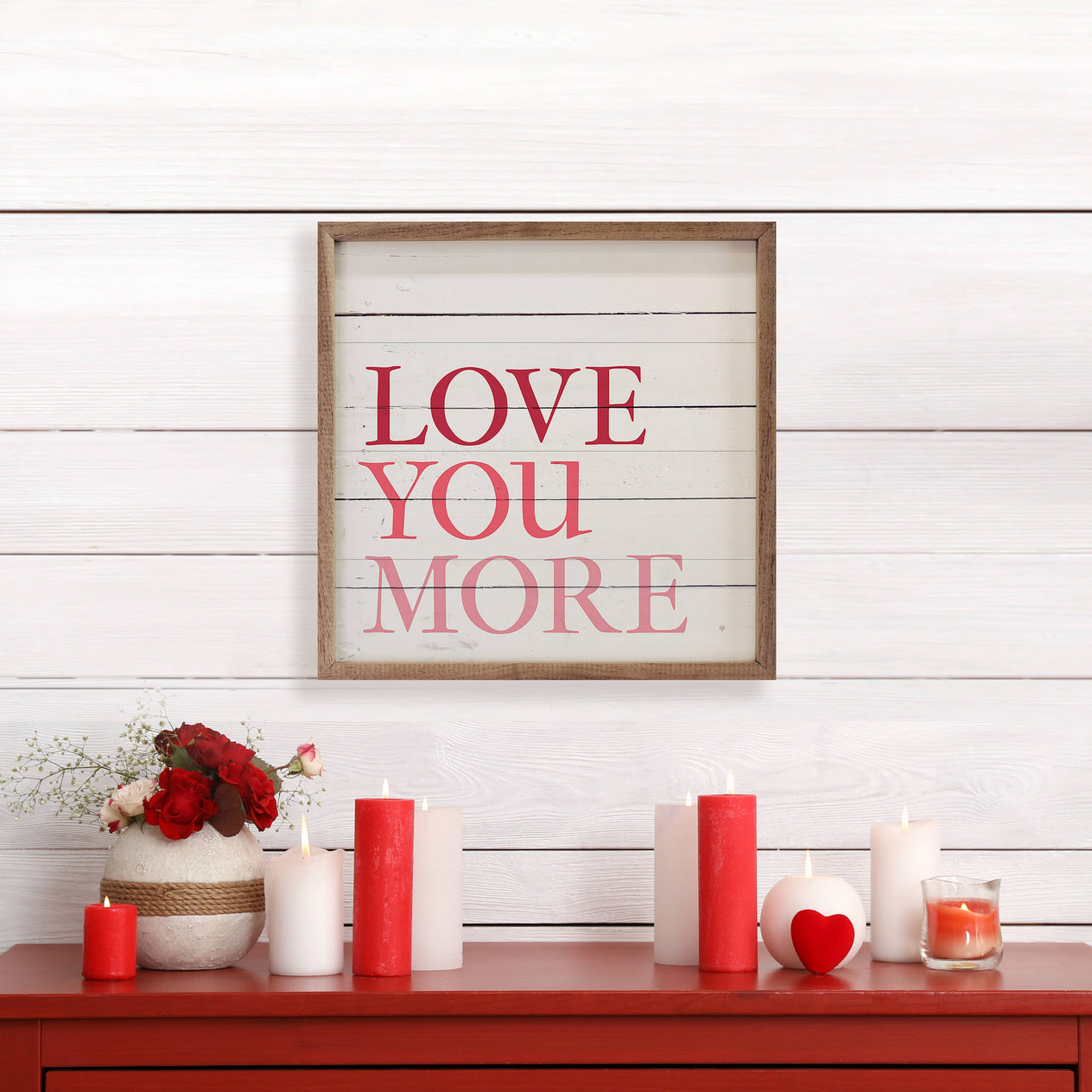 Love You More Pink Whitewash