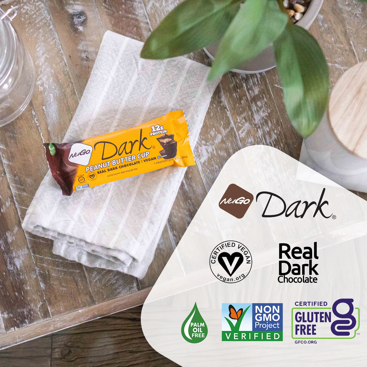 NuGo Dark Peanut Butter Cup Protein Bar