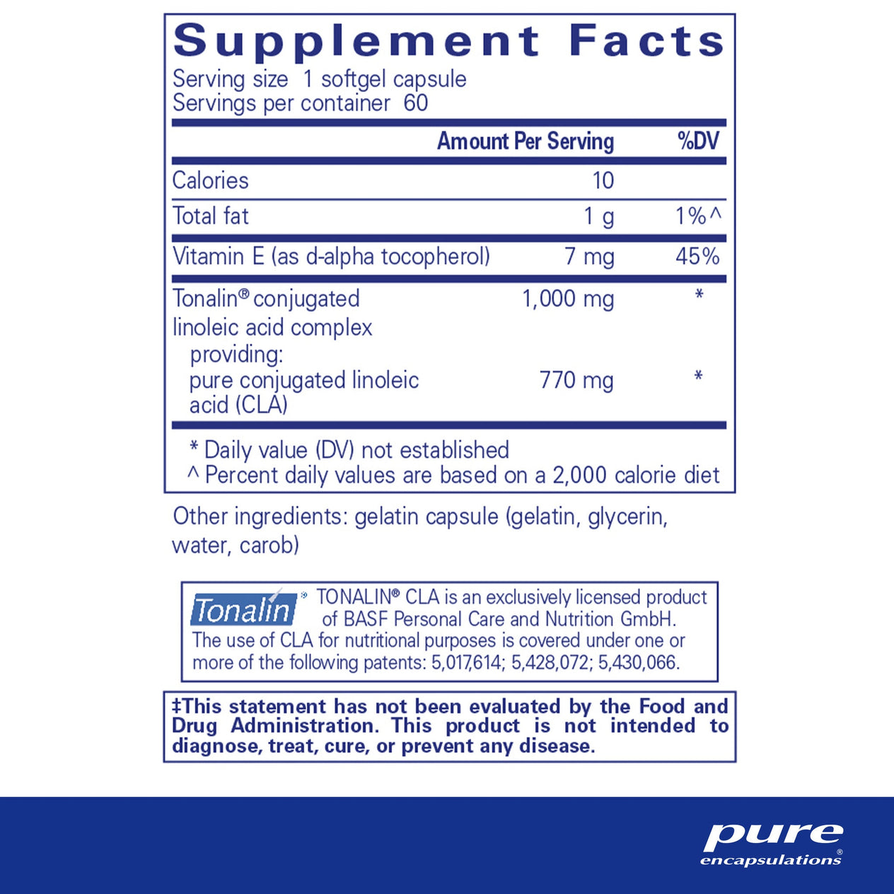 CLA 1000 mg.